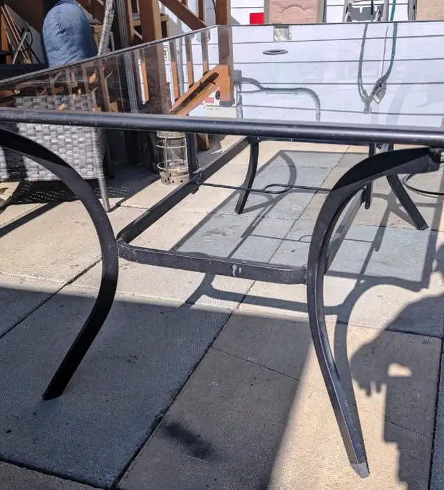 Patio Table – Glass top - 37" X 59" - Photo 2