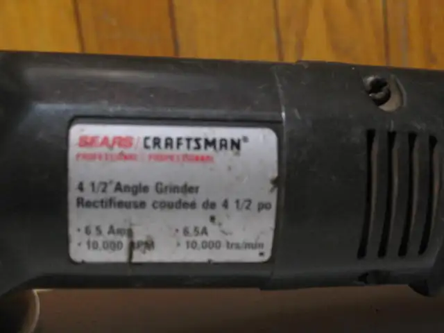 Sears 4 1/2 Inch Angle Grinder, Corded - Photo 6