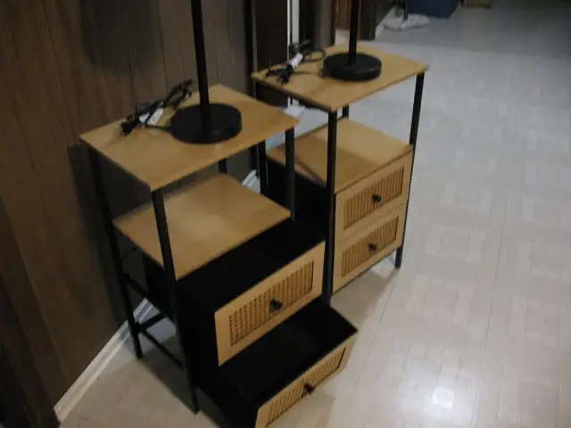 2 Bamboo End Tables, BRAND NEW, 2 Free New Lamps - Photo 7