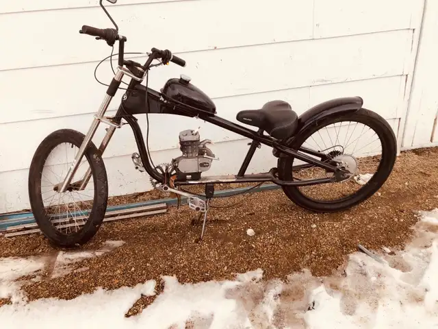 motorized chopper bicycle
