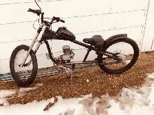 motorized chopper bicycle