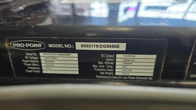 Pro.Point 5,950W Gasoline Generator with Electric Start - Photo 4
