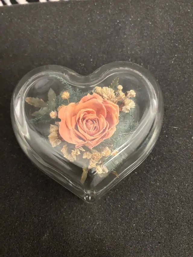 Freeze-Dried Rose in Glass Heart $35obo. - Photo 2