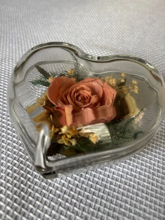 Freeze-Dried Rose in Glass Heart $35obo. - Photo 3