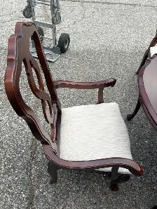 Free delivery used Wooden Dining Set with 6 Chairs - Photo 6