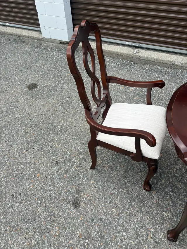 Free delivery used Wooden Dining Set with 6 Chairs - Photo 8