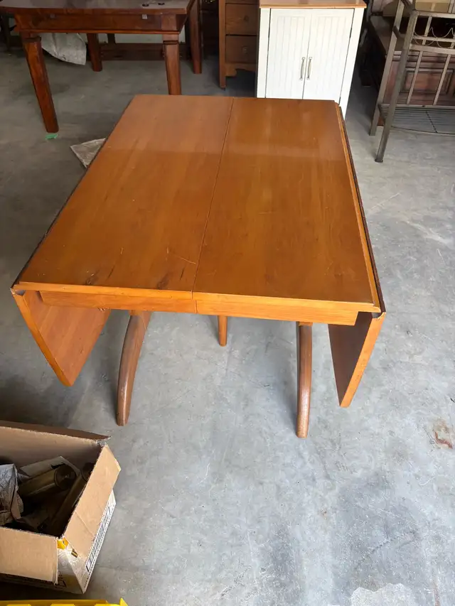 Free delivery antique Wooden Dining Table (1950-1960) - Photo 4