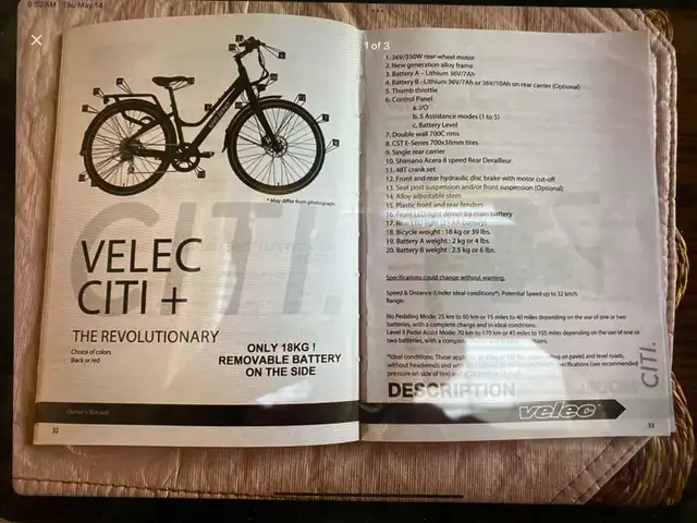 Ebike  VELEC  CITI - Photo 4