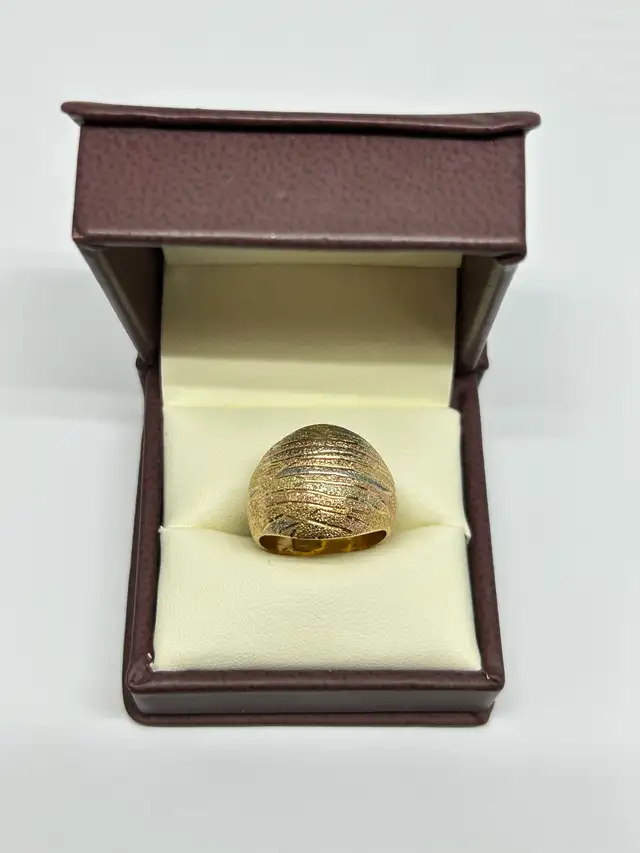 Textured Dome Ring