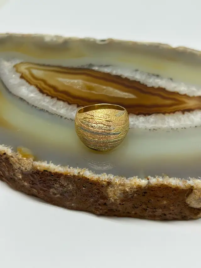 Textured Dome Ring - Photo 2