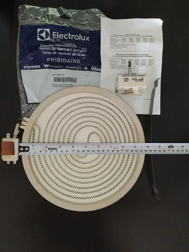 Infinite Switch   Radiant element 8' 9' 12' FRIGIDAIRE / KENMORE - Photo 2