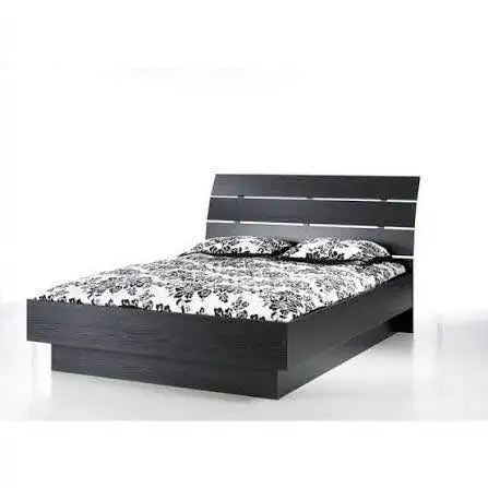 CLEARANCE DOUBLE PLATFORM BED WITH DOUBLE MATTRESS INCLUDED .