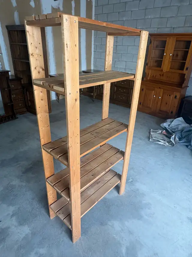 Free delivery used Wooden Shelf Unit - Photo 3
