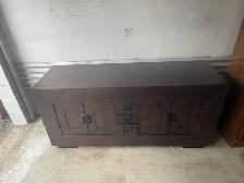Free delivery used Dark Wood Sideboard Cabinet with Drawers