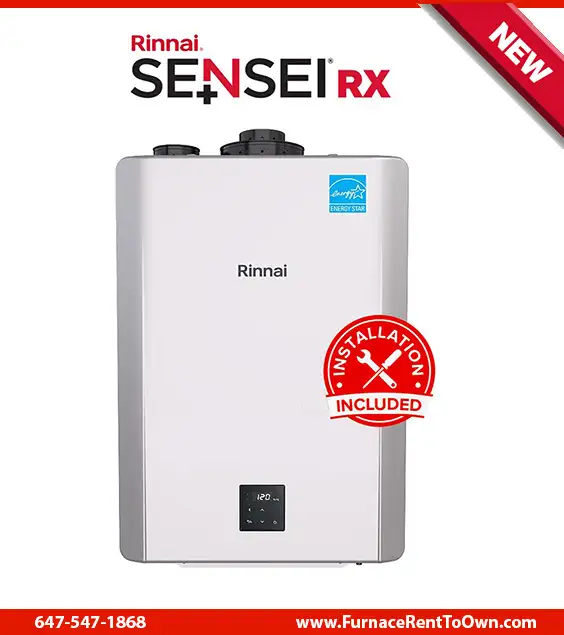 Super High Efficiency Rinnai Tankless Hot Water Heater - $0 Down