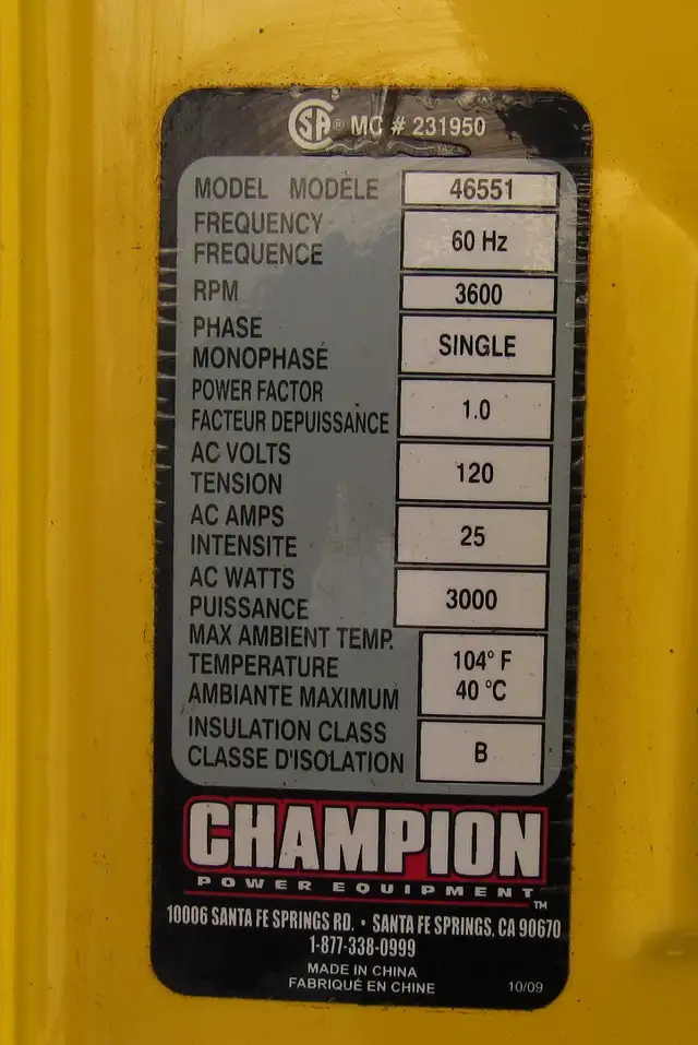Champion Generator 3000W - Photo 5