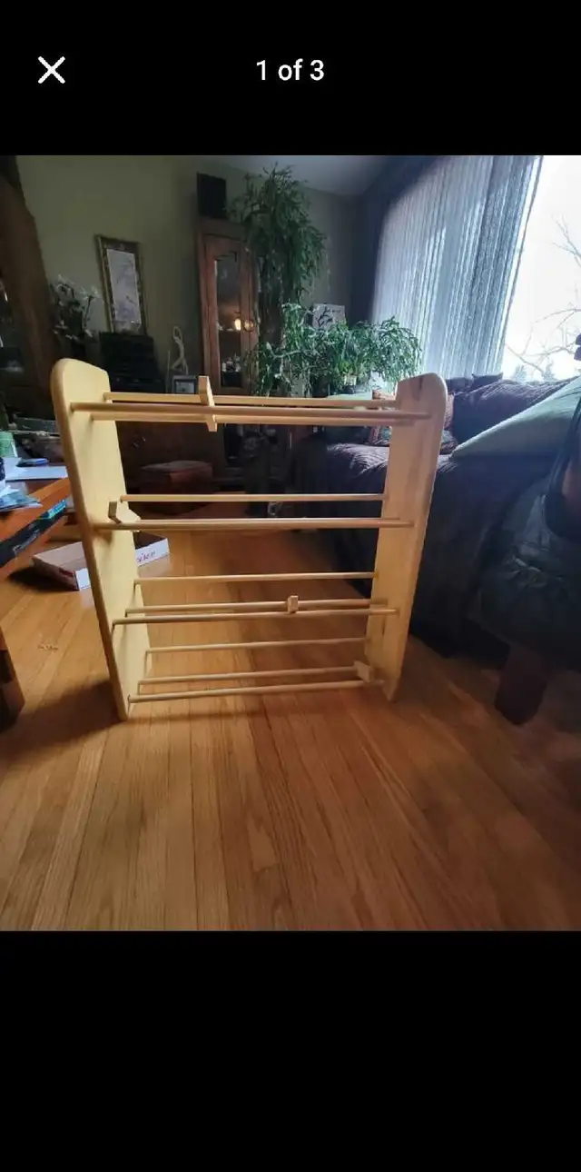 Wooden Sling Book Rack