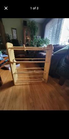 Wooden Sling Book Rack
