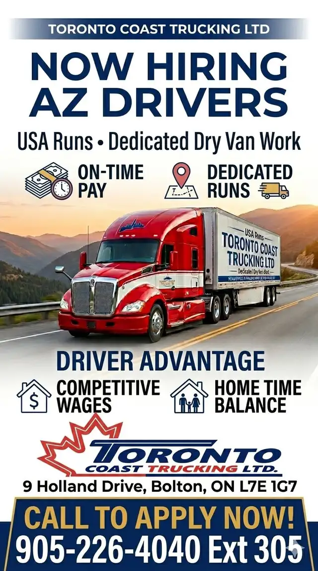 URGENT HIRING – SOLO AZ DRIVER (US RUNS) - Photo 2