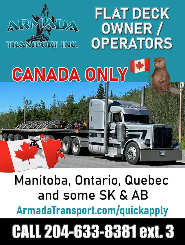 ARMADA TRANSPORT HIRING NOW CLASS 1 FLAT DECK OWNER OPERATORS