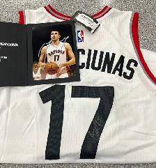 Valanciunas Raptors Jersey and Card- Autographed - Photo 2