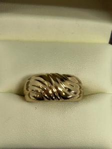 Swirl Striped Dome Ring - Photo 3