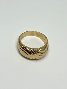 Swirl Striped Dome Ring