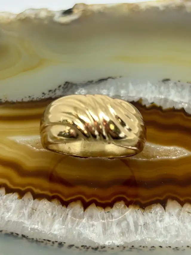 Swirl Striped Dome Ring - Photo 4