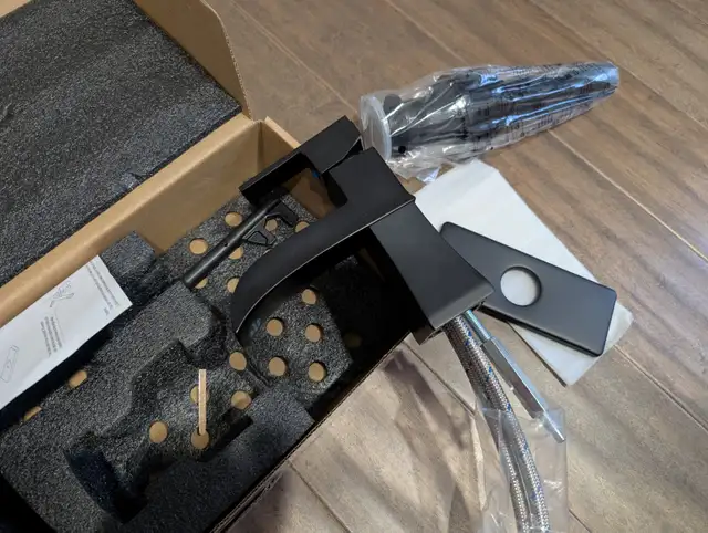 Brand New Black Bathroom Waterfall Faucet For Sale - Photo 4