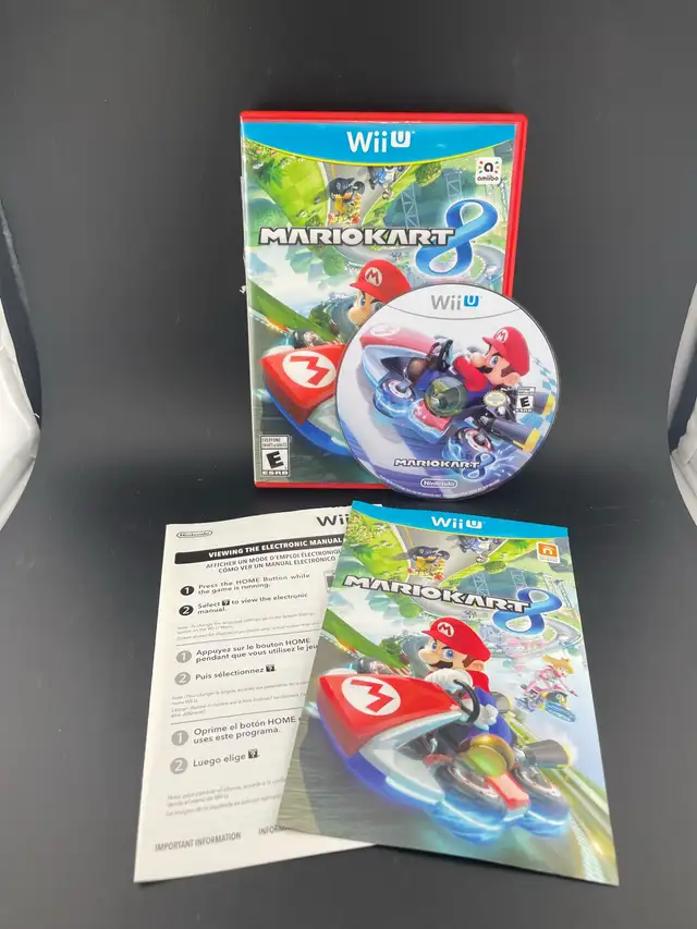 WII U MARIO KART 8 W/MANUAL