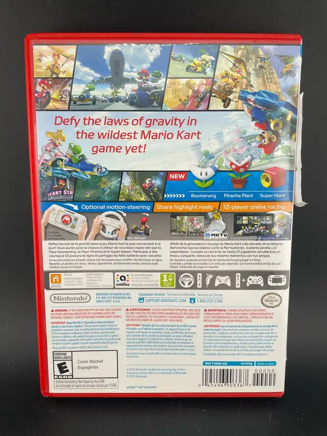 WII U MARIO KART 8 W/MANUAL - Photo 2