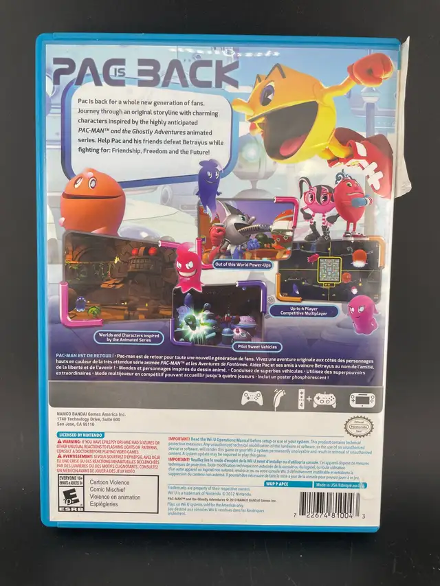 WII U PAC-MAN AND THE GHOSTLY ADVENTURES W/MANUAL - Photo 2