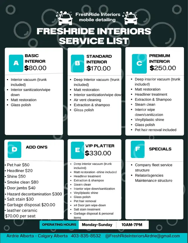 Mobile detailing