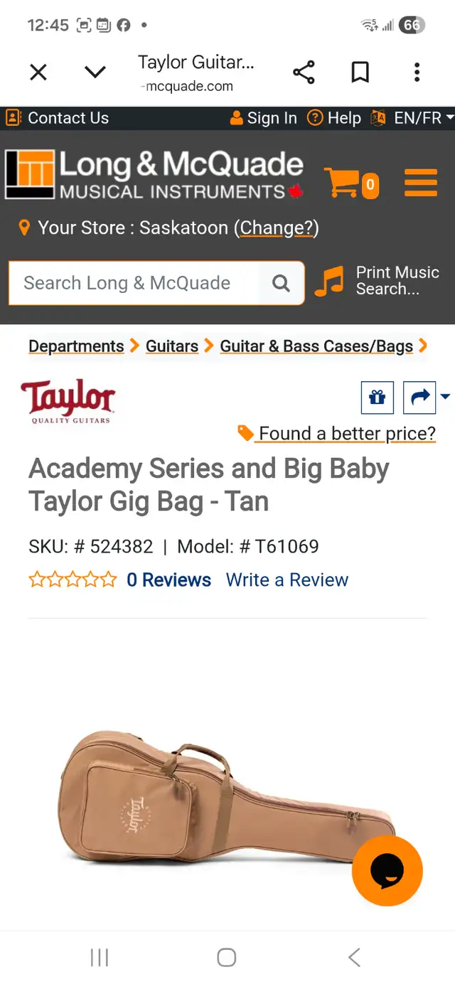 Taylor Academy / Big Baby Gig Bag For Guitar. Like New! - Photo 4