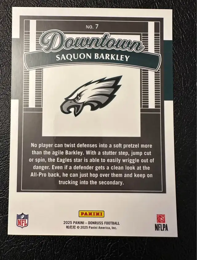 Saqoun Barkley downtown jumbo card - Photo 3