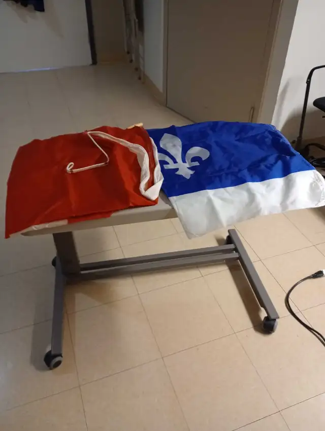 Drapeaux du Québec et du Canada
