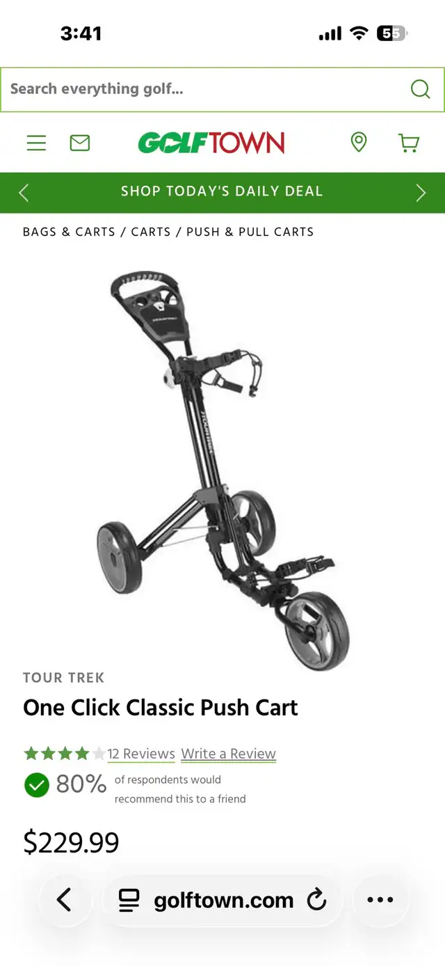 Tourtrek golf push cart - Photo 10