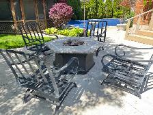 Firepit patio set