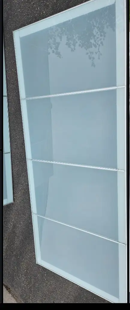 2Frosted Glass Sliding Doors