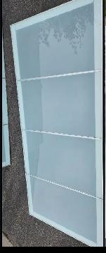 2Frosted Glass Sliding Doors