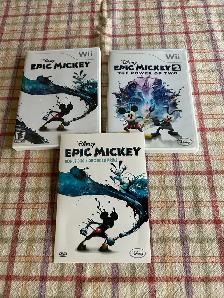 Epic Mickey 1 & 2 Video Games for Nintendo Wii