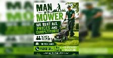 Man with mower
