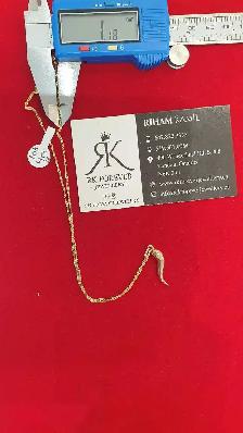 10k yellow gold chain & pendant #400_12 - Photo 8