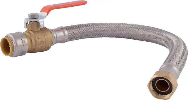 SharkBite Max 3/4 Inch Ball Valve x 3/4 Inch FIP x 18 Inch