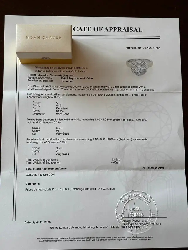Noam Carver Engagement ring and wedding band - Photo 6