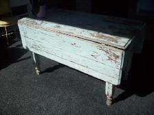 TABLE À PANNEAUX ANTIQUE - Photo 2