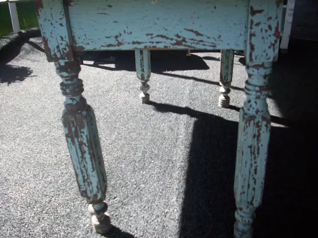 TABLE À PANNEAUX ANTIQUE - Photo 6