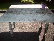TABLE À PANNEAUX ANTIQUE - Photo 7