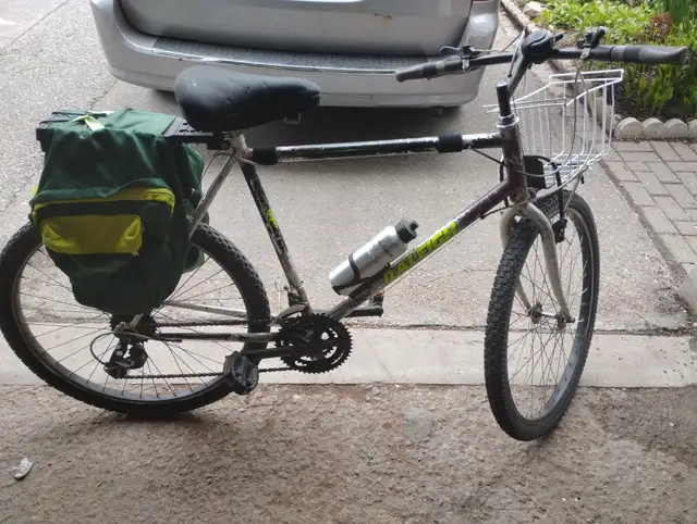 Bicycle  with set of  brakes and 2 tubes