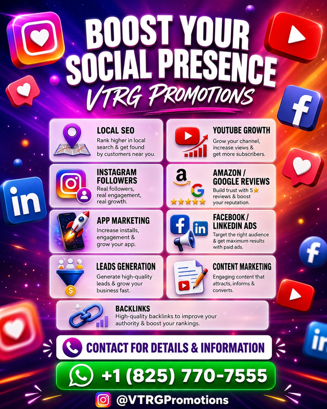 Boost your Social Media with our Social Media Growth Services